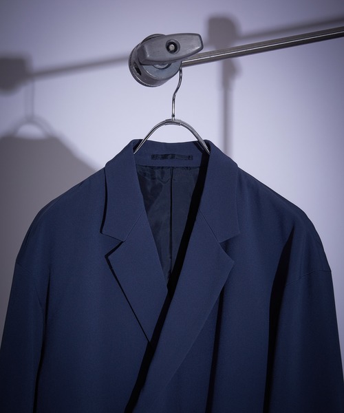 JUNRED（ジュンレッド）の「スムースタッチルーズダブルジャケット（テーラードジャケット・メンズ・チャコールグレー/グレー系その他/ブルー系その他4/グレー・S/M/L）」の5枚目の写真