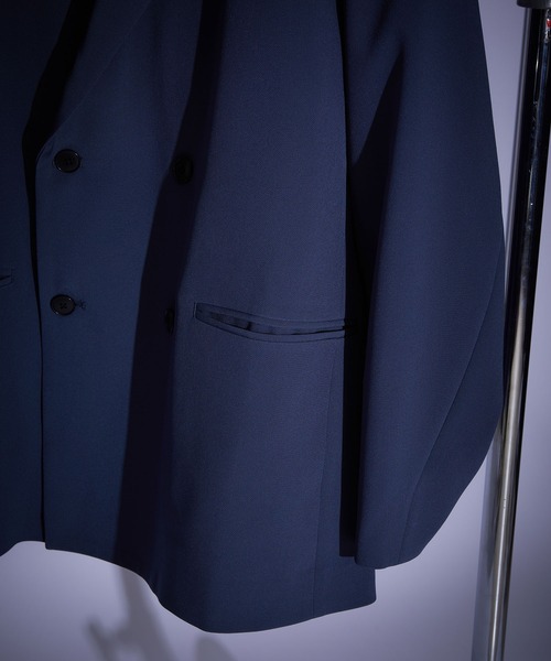 JUNRED（ジュンレッド）の「スムースタッチルーズダブルジャケット（テーラードジャケット・メンズ・チャコールグレー/グレー系その他/ブルー系その他4/グレー・S/M/L）」の7枚目の写真