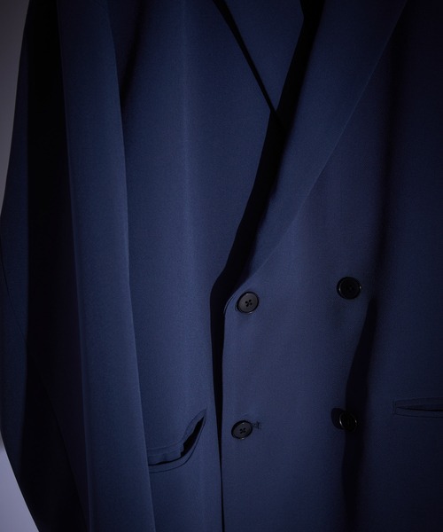 JUNRED（ジュンレッド）の「スムースタッチルーズダブルジャケット（テーラードジャケット・メンズ・チャコールグレー/グレー系その他/ブルー系その他4/グレー・S/M/L）」の9枚目の写真