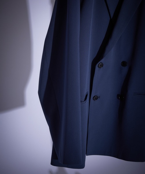 JUNRED（ジュンレッド）の「スムースタッチルーズダブルジャケット（テーラードジャケット・メンズ・チャコールグレー/グレー系その他/ブルー系その他4/グレー・S/M/L）」の11枚目の写真