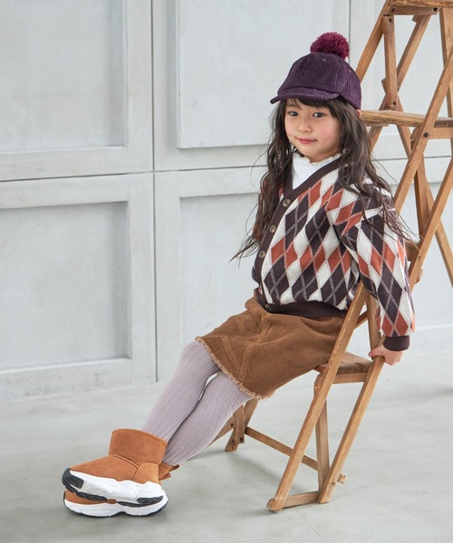 MAKE YOUR DAY（メイクユアデイ）の「梵天付きキャップ（キャップ・キッズ・キャメル/サックスブルー/ブラウン/パープル・M/S/L/XS）」の16枚目の写真