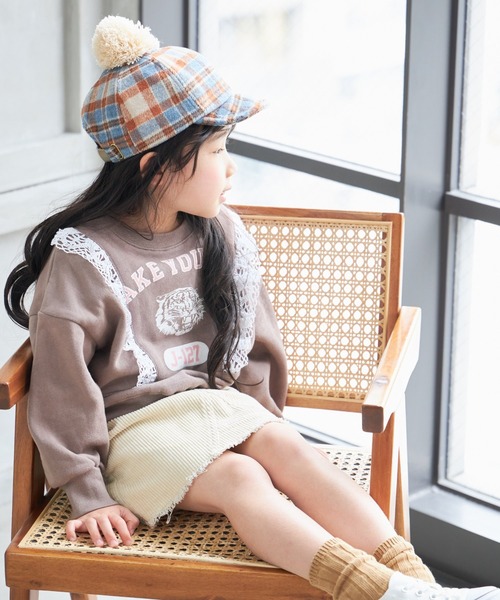 MAKE YOUR DAY（メイクユアデイ）の「梵天付きキャップ（キャップ・キッズ・キャメル/サックスブルー/ブラウン/パープル・M/S/L/XS）」の13枚目の写真