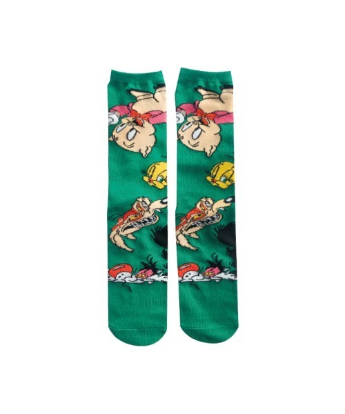 NOSTALGICA（ノスタルジカ）の「【 LOONEY TUNES / NOSTALGICA 】 ルーニー・テューンズ ハイソックス（ソックス/靴下・レディース・ピンク/グリーン・23-25cm）」の2枚目の写真
