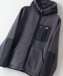 OUTDOOR PRODUCTS APPAREL | フリース切り替えジップパーカー　ワンポイントブランドロゴ(パーカー)