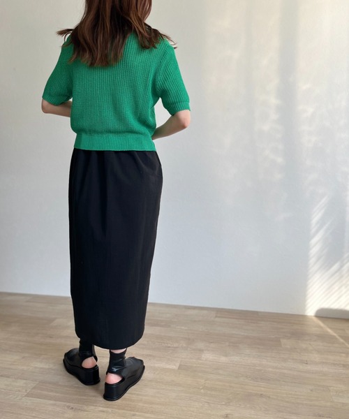 ISOOK(アイスー)の「【ZOZOTOWN限定】Color linen skirt / カラーリネンスカート(スカート・レディース・ブラック/イエロー/オレンジ・FREE)」の15枚目の写真