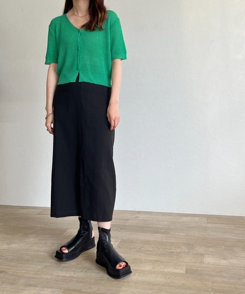 ISOOK(アイスー)の「【ZOZOTOWN限定】Color linen skirt / カラーリネンスカート(スカート・レディース・ブラック/イエロー/オレンジ・FREE)」の21枚目の写真