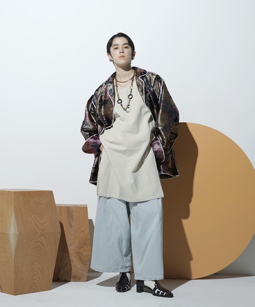 Aphlotus（アプロタス）の「ワイド バギーデニムパンツ（デニムパンツ・メンズ・ブラック/ブラック系その他/カーキ/テラコッタ/ライトインディゴブルー/ブラック系その他2/ホワイト系その他・MEDIUM/LARGE）」の11枚目の写真