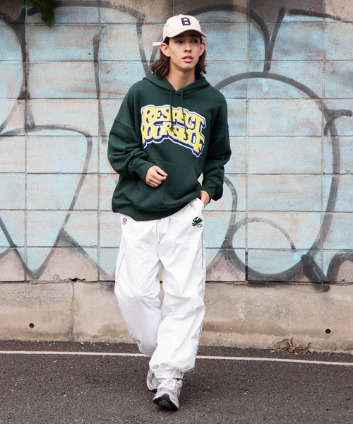 WEGO（ウィゴー）の「∴WEGO/【セットアップ対応商品】別注 NFL ナイロンジョグパンツ（スウェットパンツ・メンズ・ホワイト/ブラック/ダークグリーン/ブルー・MEDIUM/LARGE）」の6枚目の写真