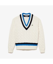レスポンシブウールブレンドチルデンニットセーター