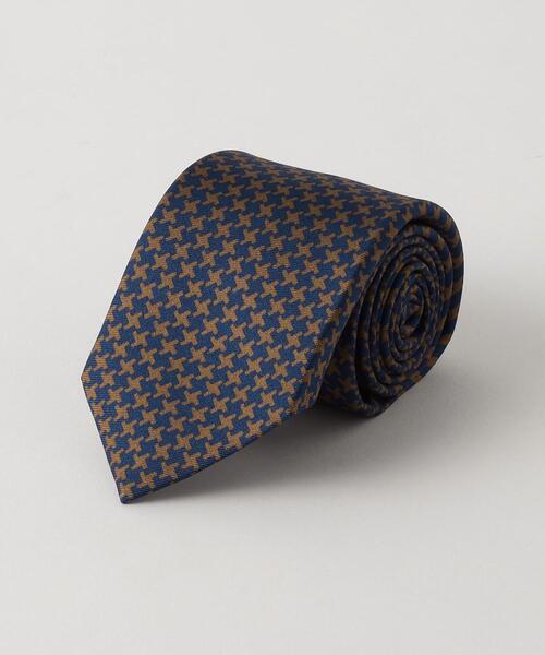 green label relaxing(グリーンレーベルリラクシング)の「<Luisa Esposito>7.0cm スタンプ 小紋3 ネクタイ(ネクタイ・メンズ・ダークブラウン/ネイビー・FREE)」の1枚目の写真