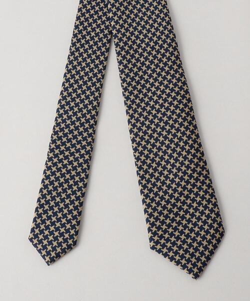 green label relaxing(グリーンレーベルリラクシング)の「<Luisa Esposito>7.0cm スタンプ 小紋3 ネクタイ(ネクタイ・メンズ・ダークブラウン/ネイビー・FREE)」の4枚目の写真