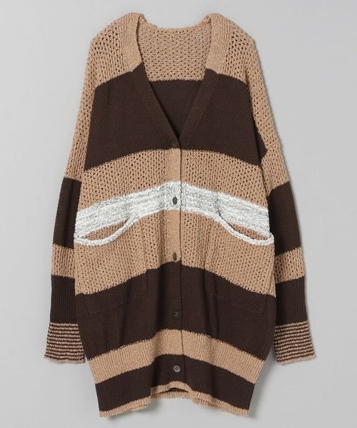 マルチボーダーロングカーディガン カーディガン ボレロ Jeanasis ジーナシス のファッション通販 Zozotown