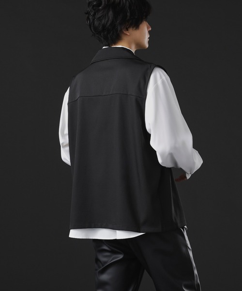Ellno Loset(エルノロゼット)の「タイロッケンジレ(ベスト・メンズ・ブラック系その他/ブラック/ブルーグレー・MEDIUM/LARGE)」の8枚目の写真