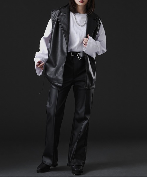 Ellno Loset(エルノロゼット)の「タイロッケンジレ(ベスト・メンズ・ブラック系その他/ブラック/ブルーグレー・MEDIUM/LARGE)」の6枚目の写真