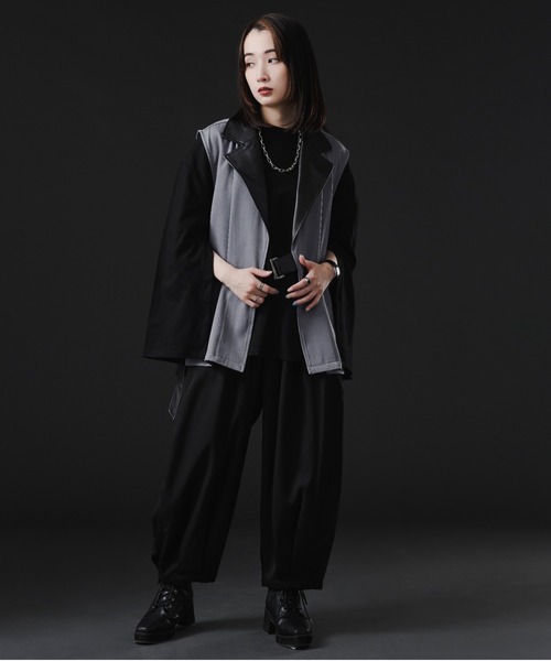 Ellno Loset(エルノロゼット)の「タイロッケンジレ(ベスト・メンズ・ブラック系その他/ブラック/ブルーグレー・MEDIUM/LARGE)」の19枚目の写真