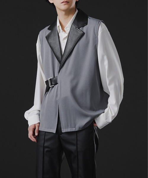 Ellno Loset(エルノロゼット)の「タイロッケンジレ(ベスト・メンズ・ブラック系その他/ブラック/ブルーグレー・MEDIUM/LARGE)」の9枚目の写真