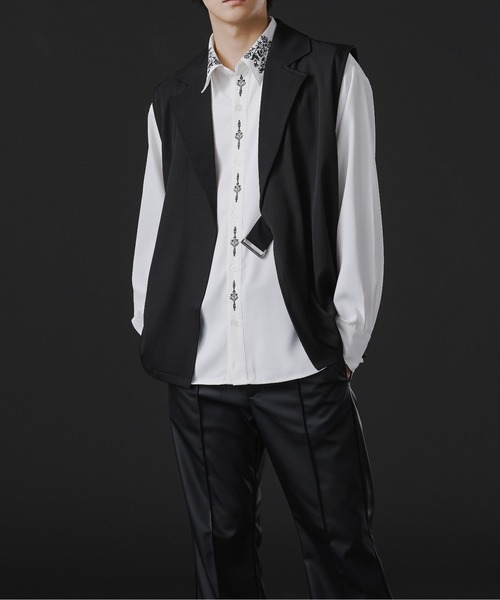 Ellno Loset(エルノロゼット)の「タイロッケンジレ(ベスト・メンズ・ブラック系その他/ブラック/ブルーグレー・MEDIUM/LARGE)」の22枚目の写真