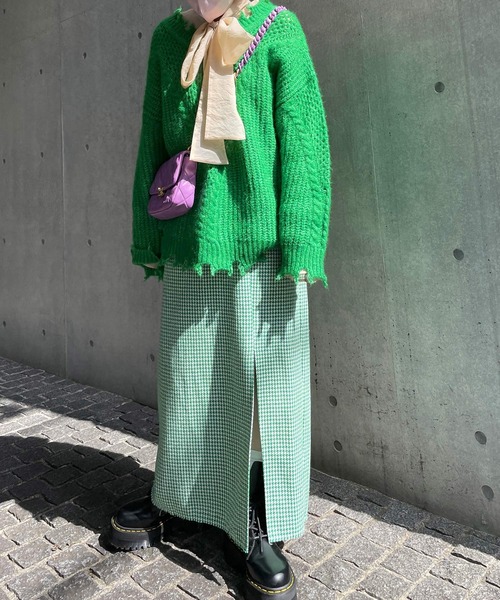 限定値下げ　Alley by wcloset エコレザー配色切り替えスタジャン Alley by w closet（アリーバイダブルクローゼット）の「【Alley