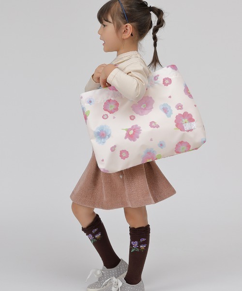 HAKKA KIDS（ハッカキッズ）の「オリジナルプリントレッスンバッグ（トートバッグ・キッズ・グレー/オフホワイト/ブルー/ピンク・FREE）」の8枚目の写真