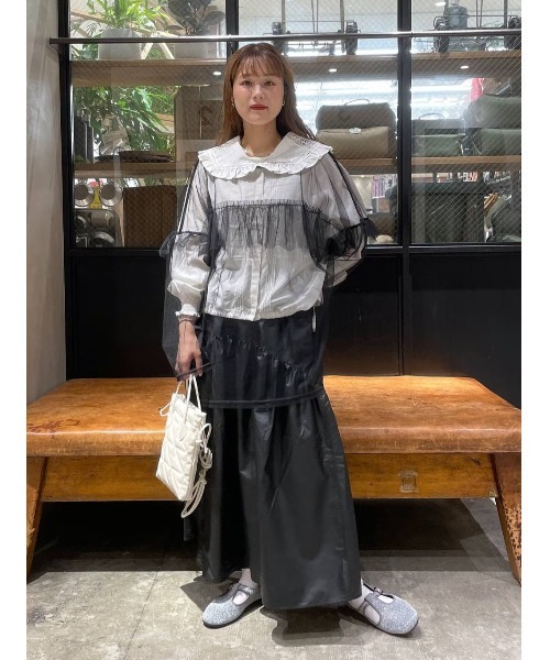 niko and...（ニコアンド）の「オリジナル2WAY巾着ショルダーバッグ（ショルダーバッグ・レディース・その他1/アイボリー/グリーン/ブラック/グレー/チャコール/セージグリーン・0）」の11枚目の写真