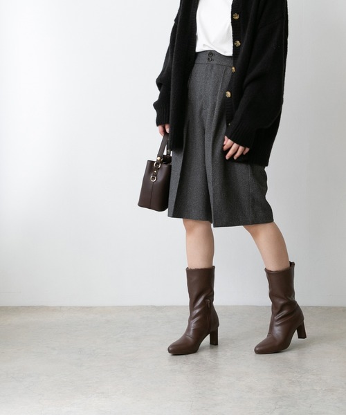 menue(メヌエ)の「2way ボア ミドルブーツ(ブーツ・レディース・ブラック/ベージュ系その他/ブラウン・XS/L/LL/S/M)」の13枚目の写真
