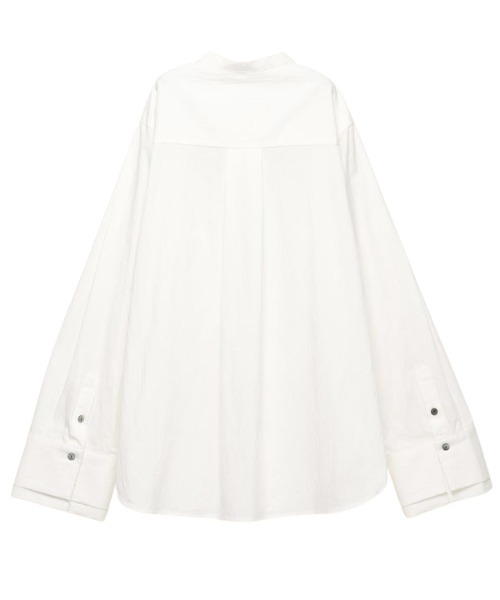 CREDONA（クレドナ）の「フロントタックデザインブラウス（シャツ/ブラウス・レディース・ブラック/オフホワイト・FREE）」の8枚目の写真