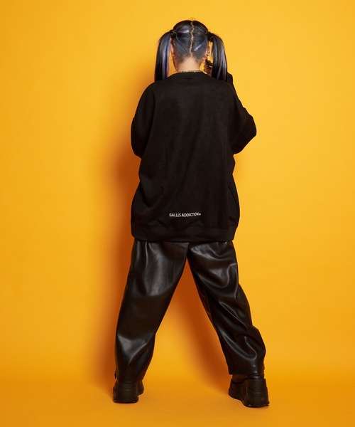 GALLIS ADDICTION（ガリスアディクション）の「GA SUEDE LIPS-PHOTO CREW（スウェット・メンズ・モカ/アイボリー/ブラック・M/L）」の6枚目の写真