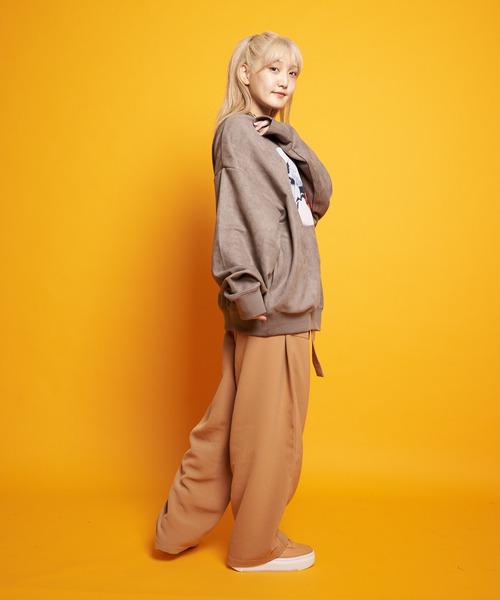 GALLIS ADDICTION（ガリスアディクション）の「GA SUEDE LIPS-PHOTO CREW（スウェット・メンズ・モカ/アイボリー/ブラック・M/L）」の16枚目の写真