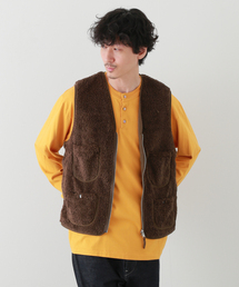 【POP TRADING COMPANY】harold reversible vest