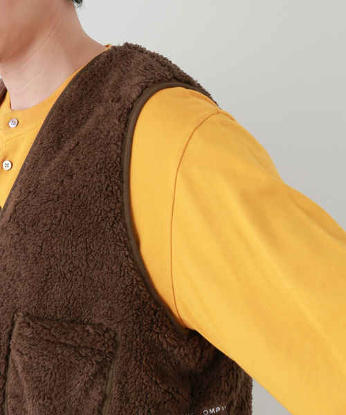 POP TRADING COMPANY(ポップトレーディングカンパニー)の「【POP TRADING COMPANY】harold reversible vest(ブルゾン・メンズ・ブラウン・LARGE/X-LARGE)」の8枚目の写真