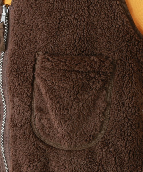 POP TRADING COMPANY(ポップトレーディングカンパニー)の「【POP TRADING COMPANY】harold reversible vest(ブルゾン・メンズ・ブラウン・LARGE/X-LARGE)」の9枚目の写真