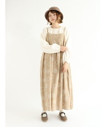 Samansa Mos2 | フロッキー花柄プリントキャミワンピース(ワンピース)