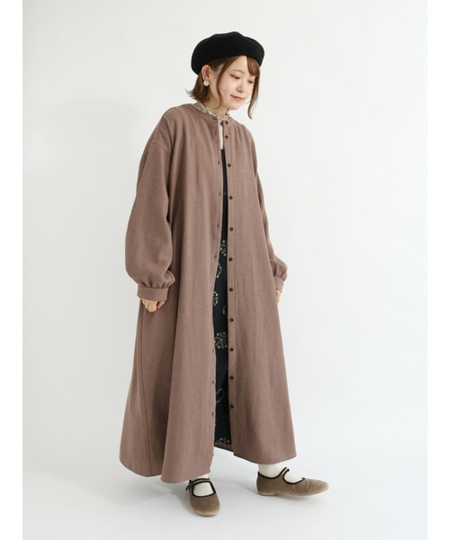 Samansa Mos2（サマンサ モスモス）の「フロッキー花柄プリントキャミワンピース（ワンピース・レディース・ブルー/ブラック/ベージュ・ﾌﾘ-）」の19枚目の写真