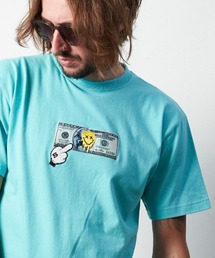 mt8090-5.6ozコットン天竺 DOLLAR パッチ SS Tシャツ