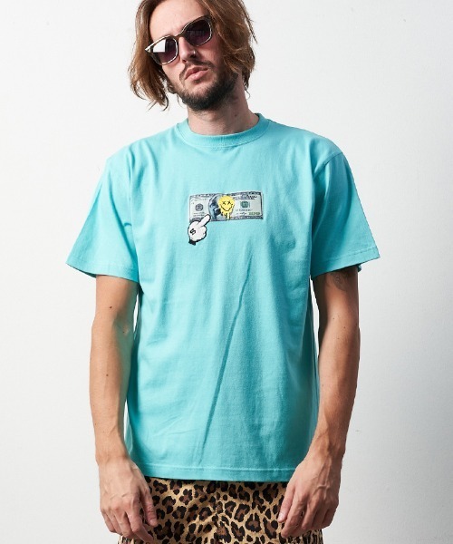 STUD MUFFIN（スタッドマフィン）の「mt8090-5.6ozコットン天竺 DOLLAR パッチ SS Tシャツ（Tシャツ/カットソー・メンズ・ホワイト/ブラック/ミント・2/4/3）」の16枚目の写真