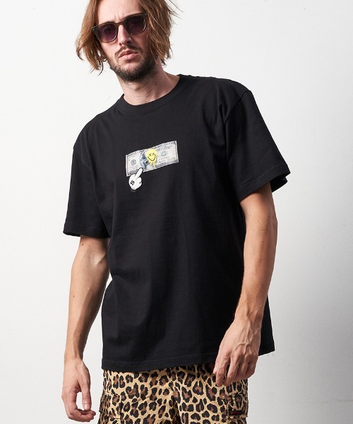 STUD MUFFIN（スタッドマフィン）の「mt8090-5.6ozコットン天竺 DOLLAR パッチ SS Tシャツ（Tシャツ/カットソー・メンズ・ホワイト/ブラック/ミント・2/4/3）」の5枚目の写真