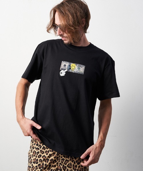 STUD MUFFIN（スタッドマフィン）の「mt8090-5.6ozコットン天竺 DOLLAR パッチ SS Tシャツ（Tシャツ/カットソー・メンズ・ホワイト/ブラック/ミント・2/4/3）」の10枚目の写真