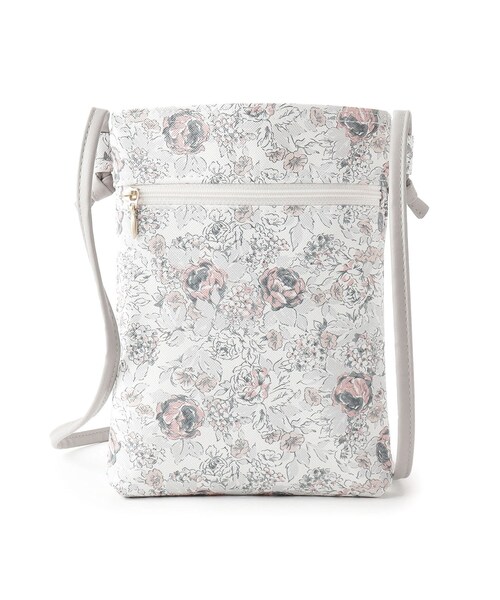 LAURA ASHLEY（ローラアシュレイ）の「クランズフォード柄 モバイルショルダー（ショルダーバッグ・レディース・グレー系・00）」の4枚目の写真