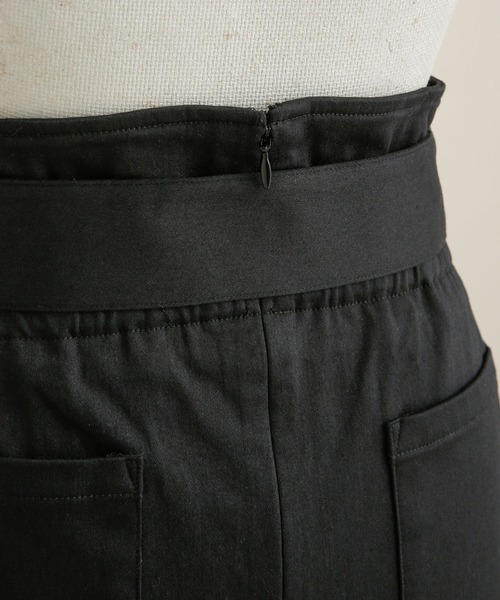 NANO universe（ナノユニバース）の「LB.04/裏起毛素材 ベルト付スカート（スカート・レディース・ホワイト/ブラック/ベージュ/マスタード・FREE）」の18枚目の写真