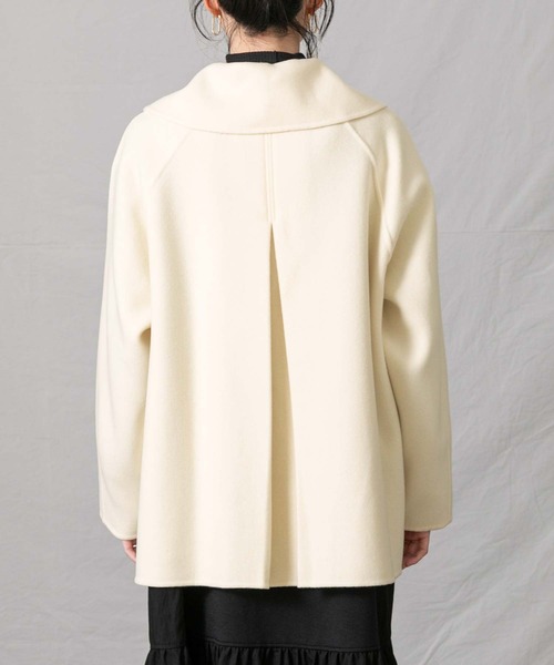 Gready Brilliant（グレディブリリアン）の「１００ｓＷクロスＰコート（ピーコート・レディース・トップグレー/アイボリー・38）」の17枚目の写真