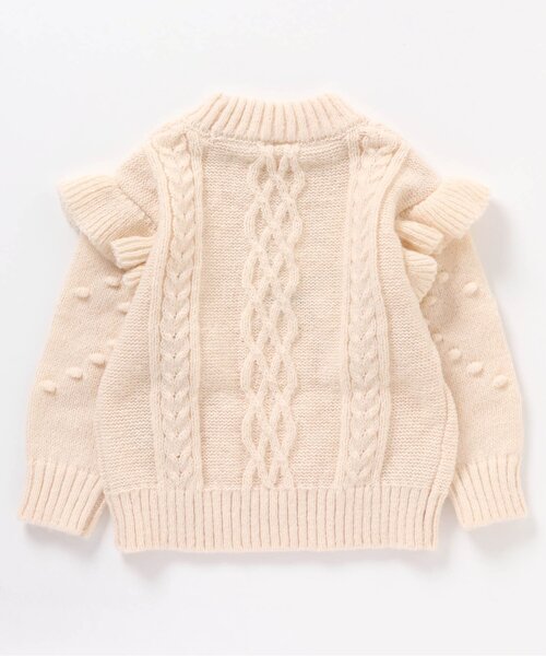 apres les cours（アプレレクール）の「ハート柄ニット（ニット/セーター・キッズ・ピンク/アイボリー・90/100/120/140）」の4枚目の写真