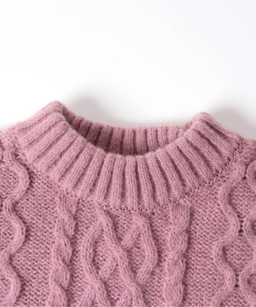 apres les cours（アプレレクール）の「ハート柄ニット（ニット/セーター・キッズ・ピンク/アイボリー・90/100/120/140）」の6枚目の写真