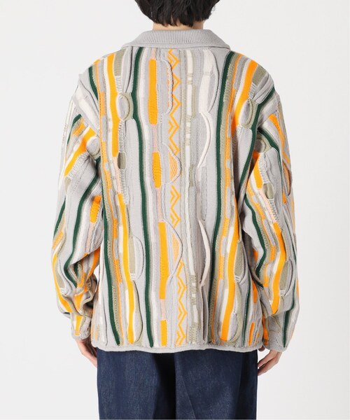 JOURNAL STANDARD relume（ジャーナルスタンダード　レリューム）の「CALIFORNIA 3D ニットシャツ（カーディガン/ボレロ・メンズ・ライトグレー/ブラック/ベージュ・LARGE/MEDIUM）」の13枚目の写真