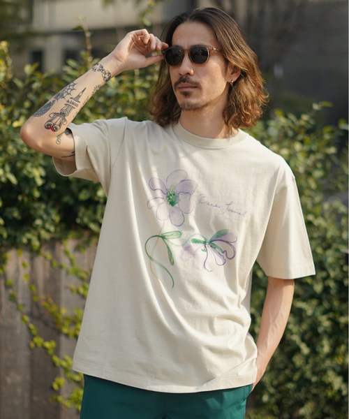 BANKS（バンクス）の「DESIGN TEE/BANKS(バンクス)半袖Tシャツ（Tシャツ/カットソー・メンズ・サンドグレー/オフホワイト・LARGE/X-LARGE/MEDIUM）」の13枚目の写真