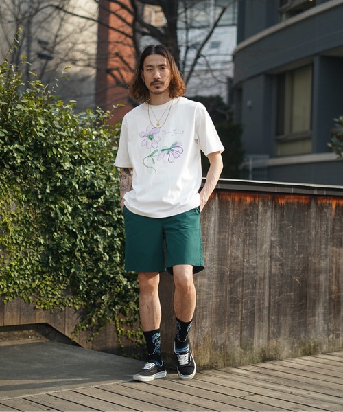 BANKS（バンクス）の「DESIGN TEE/BANKS(バンクス)半袖Tシャツ（Tシャツ/カットソー・メンズ・サンドグレー/オフホワイト・LARGE/X-LARGE/MEDIUM）」の4枚目の写真