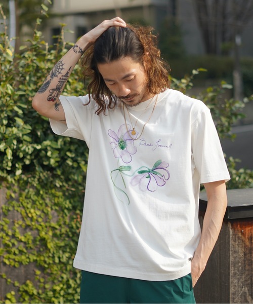 BANKS（バンクス）の「DESIGN TEE/BANKS(バンクス)半袖Tシャツ（Tシャツ/カットソー・メンズ・サンドグレー/オフホワイト・LARGE/X-LARGE/MEDIUM）」の6枚目の写真