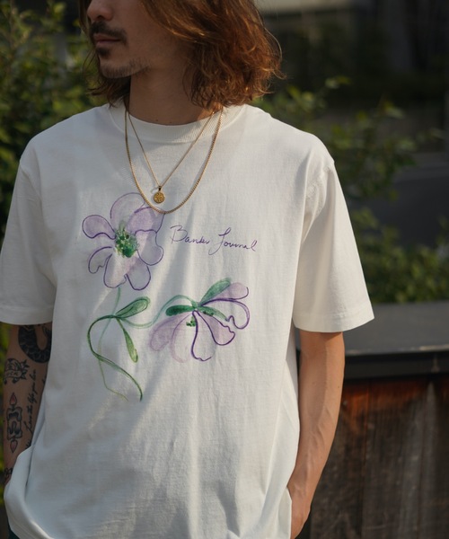 BANKS（バンクス）の「DESIGN TEE/BANKS(バンクス)半袖Tシャツ（Tシャツ/カットソー・メンズ・サンドグレー/オフホワイト・LARGE/X-LARGE/MEDIUM）」の9枚目の写真