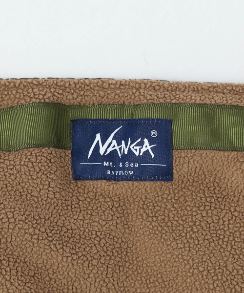 BAYFLOW（ベイフロー）の「【NANGA Mt.&Sea(ナンガ マウントアンドシー)】ダウンケープ（ダウンベスト・メンズ・オレンジ/カーキ・FREE）」の15枚目の写真