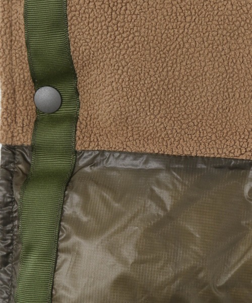 BAYFLOW（ベイフロー）の「【NANGA Mt.&Sea(ナンガ マウントアンドシー)】ダウンケープ（ダウンベスト・メンズ・オレンジ/カーキ・FREE）」の17枚目の写真