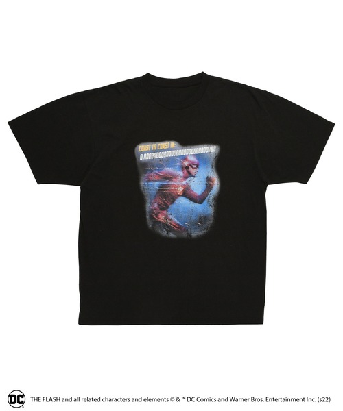 BACK TO THE FIELD（バック トゥー ザ フィールド）の「【DC/THE FLASH】ヴィンテージ加工Tシャツ（Tシャツ/カットソー・レディース・ブラック・FREE）」の10枚目の写真